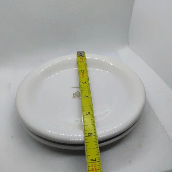 Williams Sonoma White Appetizer Plates Set of 2 Cheese & Wine Series 7" - Picture 5 of 5